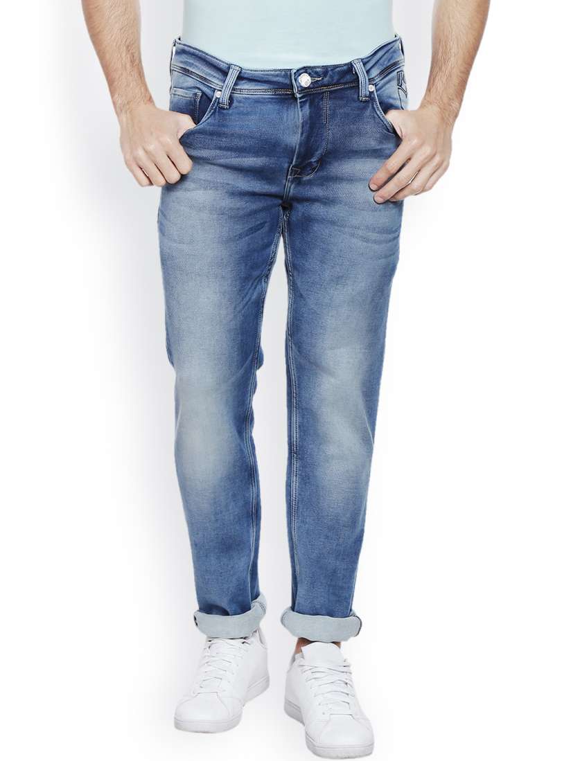 Buy Integriti Men Blue Slim Fit Mid Rise Clean Look Jeans Jeans for Men 1682880 Myntra