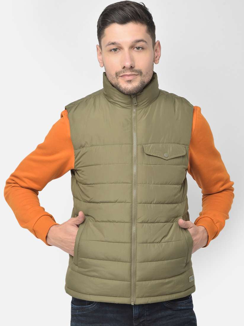 Buy Woodland Men Olive Green Water Resistant Puffer Jacket Jackets for Men 16829016 Myntra