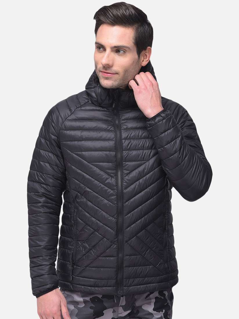 Buy Woodland Men Black Water Resistant Puffer Jacket Jackets for Men 16829120 Myntra