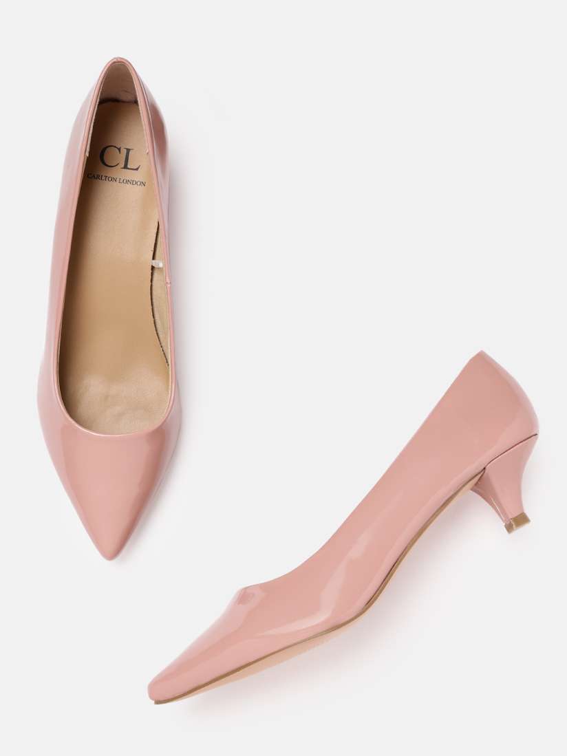 Buy Carlton London Women Dusty Pink Solid Pumps Heels for Women 16829280 Myntra