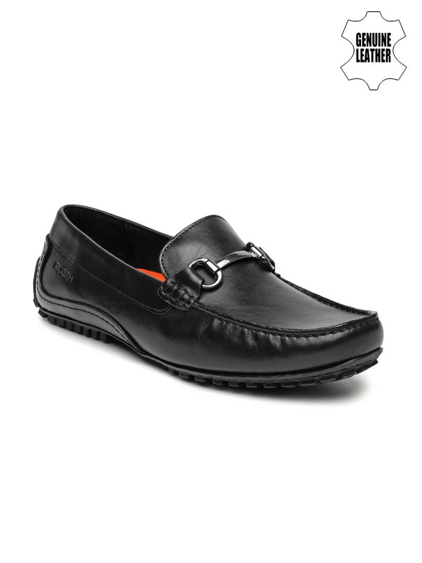 Buy Ruosh Men Smart Casual Black Solid Genuine Leather Driving Shoes Casual Shoes for Men 1683294 Myntra