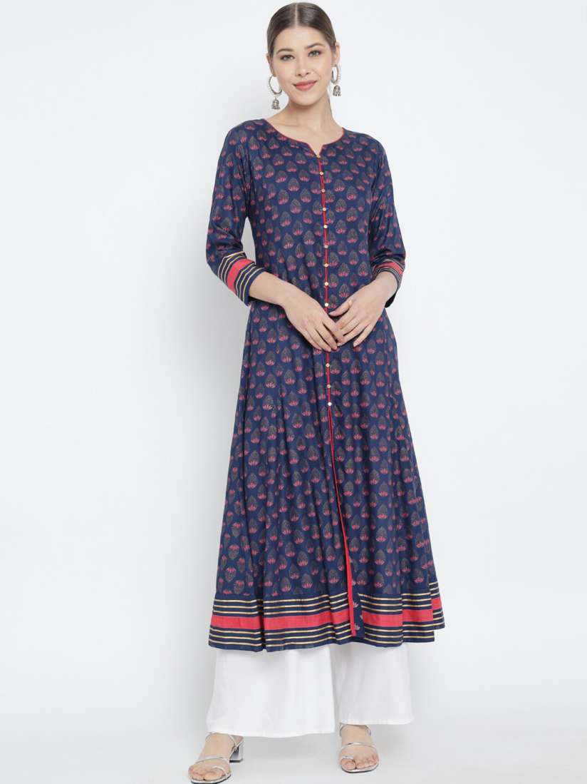 Myntra long anarkali kurtis 2025