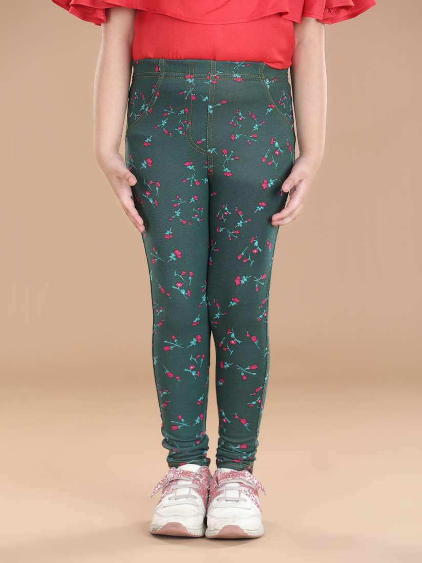 Printed jeggings myntra cheap