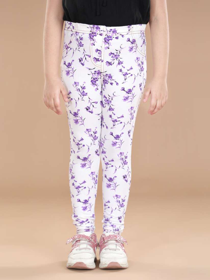 Printed jeggings myntra on sale