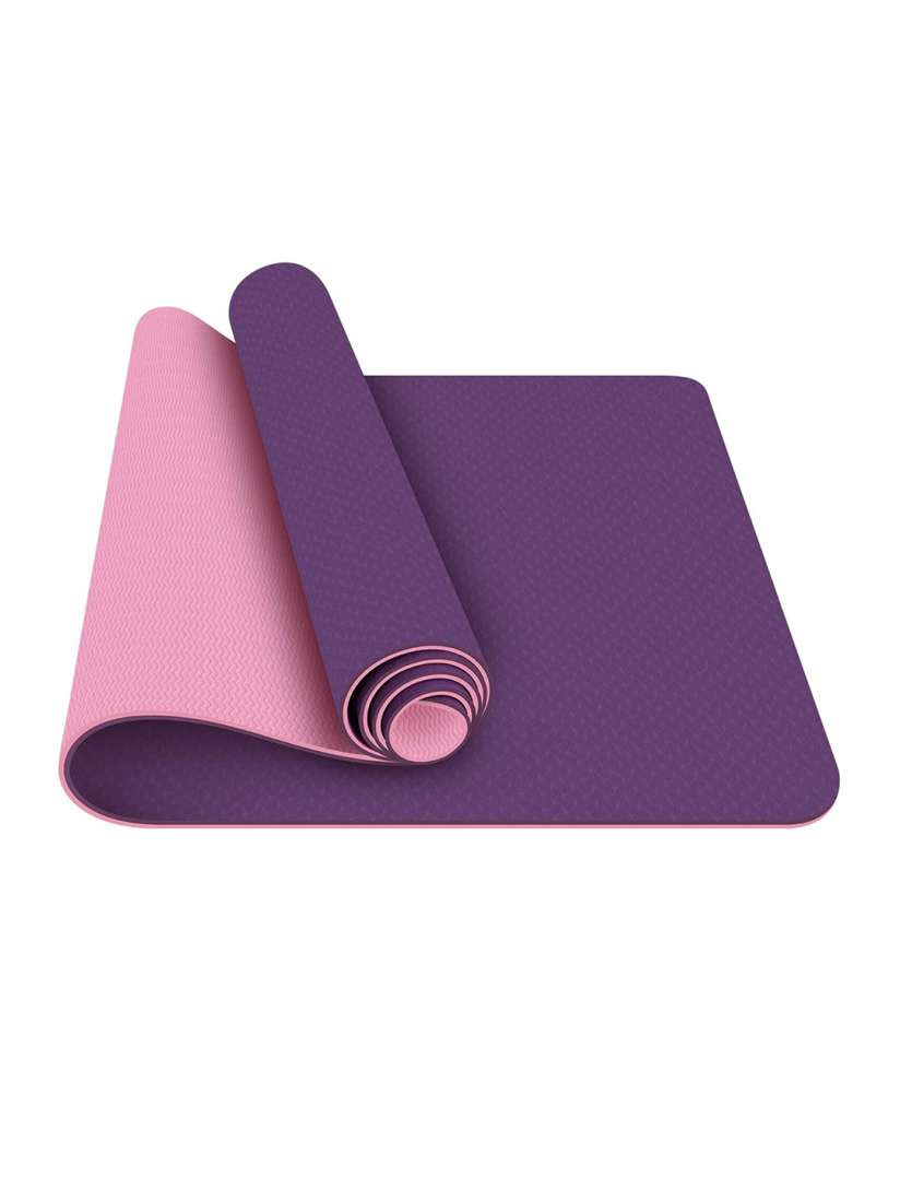 Buy Strauss Pink Purple TPE Eco Friendly Dual Layer Yoga Mat Yoga Mats for Unisex 16843280 Myntra