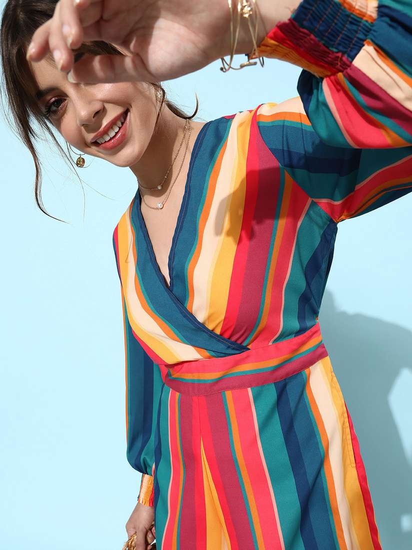 Buy Style Quotient Women Multi-Coloured Printed Playsuit