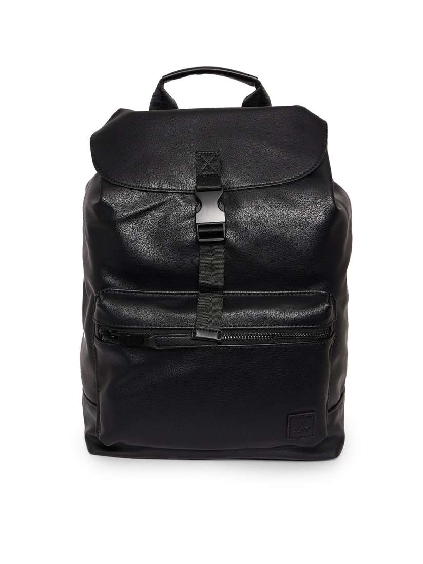 Buy ALDO Men Black PU Leather Backpack Backpacks for Men 16854398 Myntra