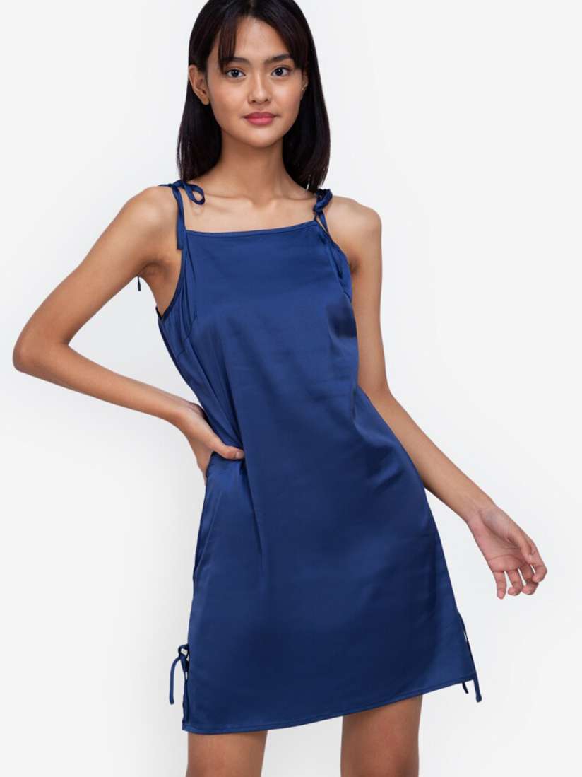 Zalora navy blue dress top