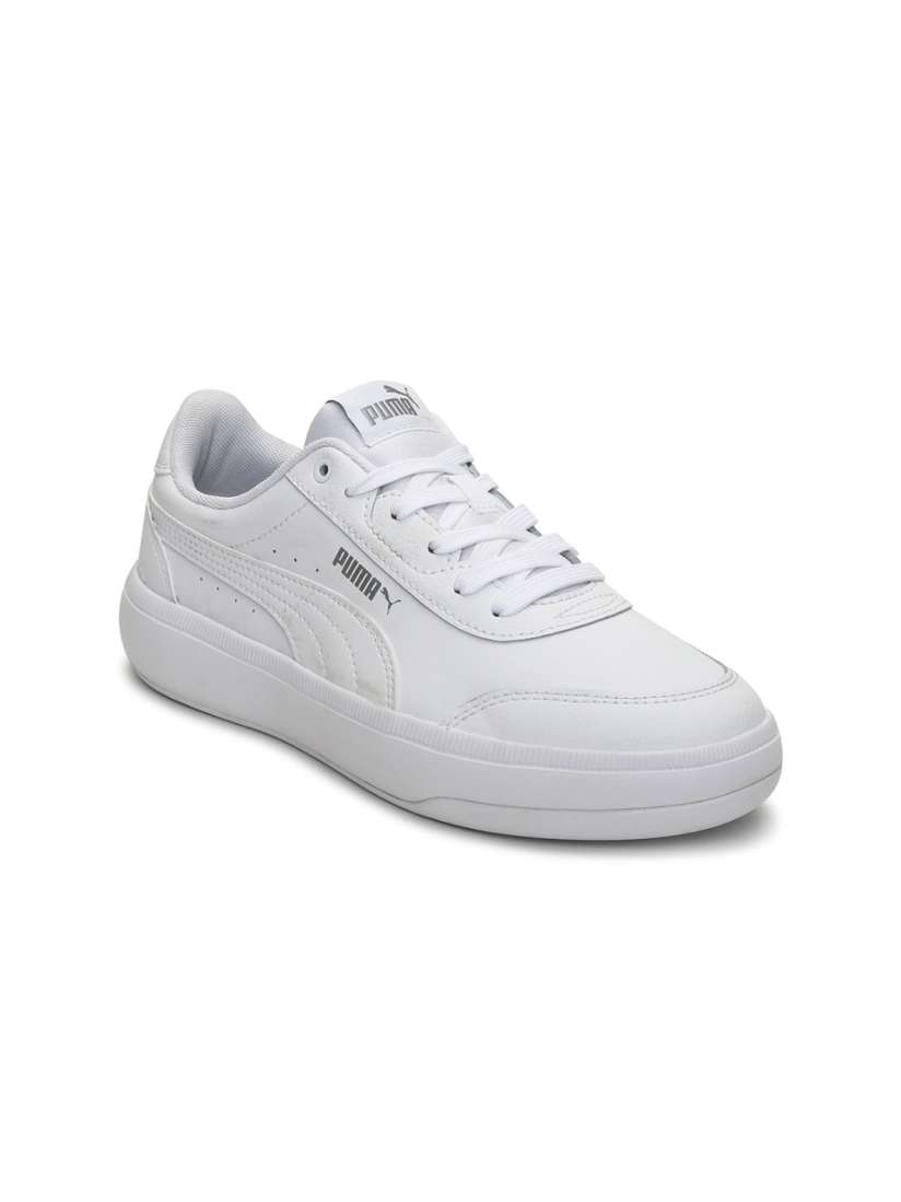 Buy Puma Women White Leather Sneakers Casual Shoes for Women 16856234 Myntra