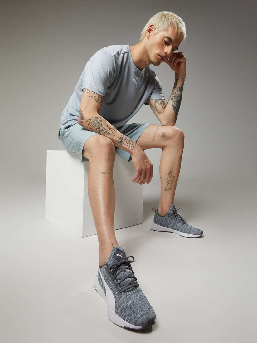 Puma gray running shoes best sale