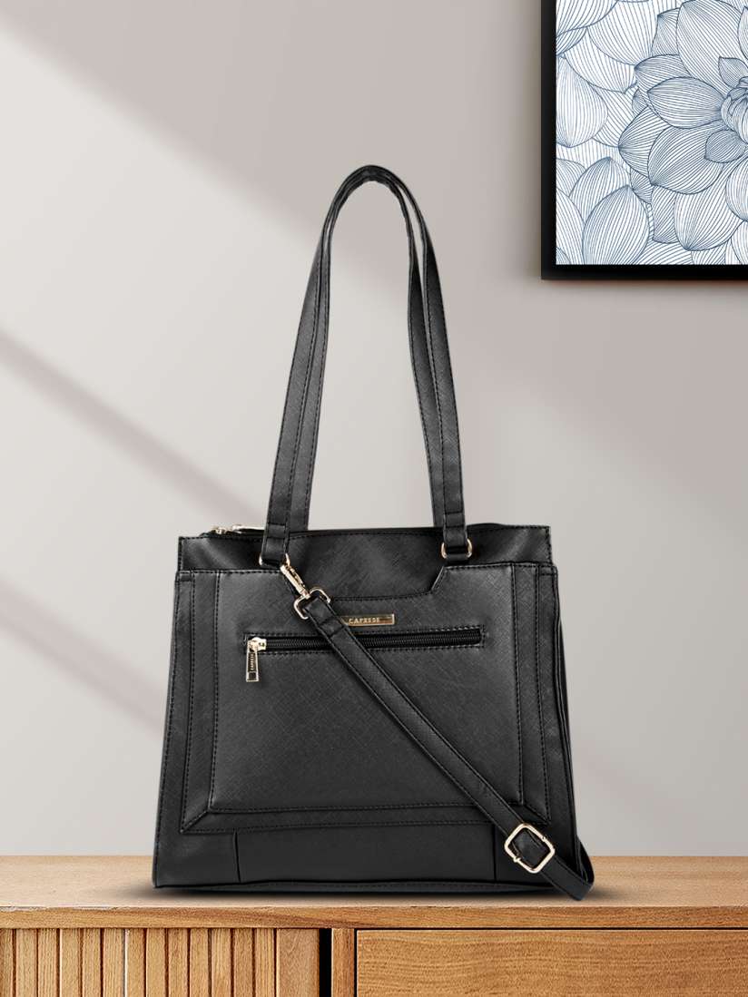 Caprese black shoulder bag shop