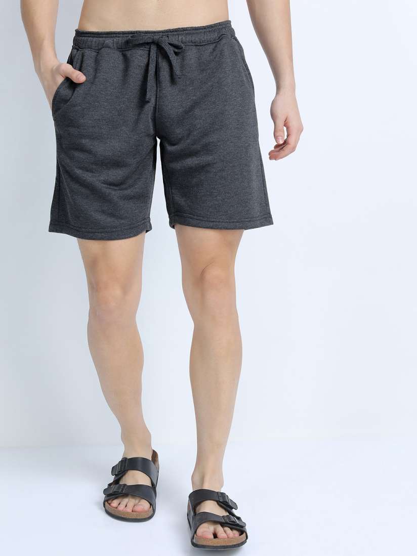 Grey knee length shorts shop