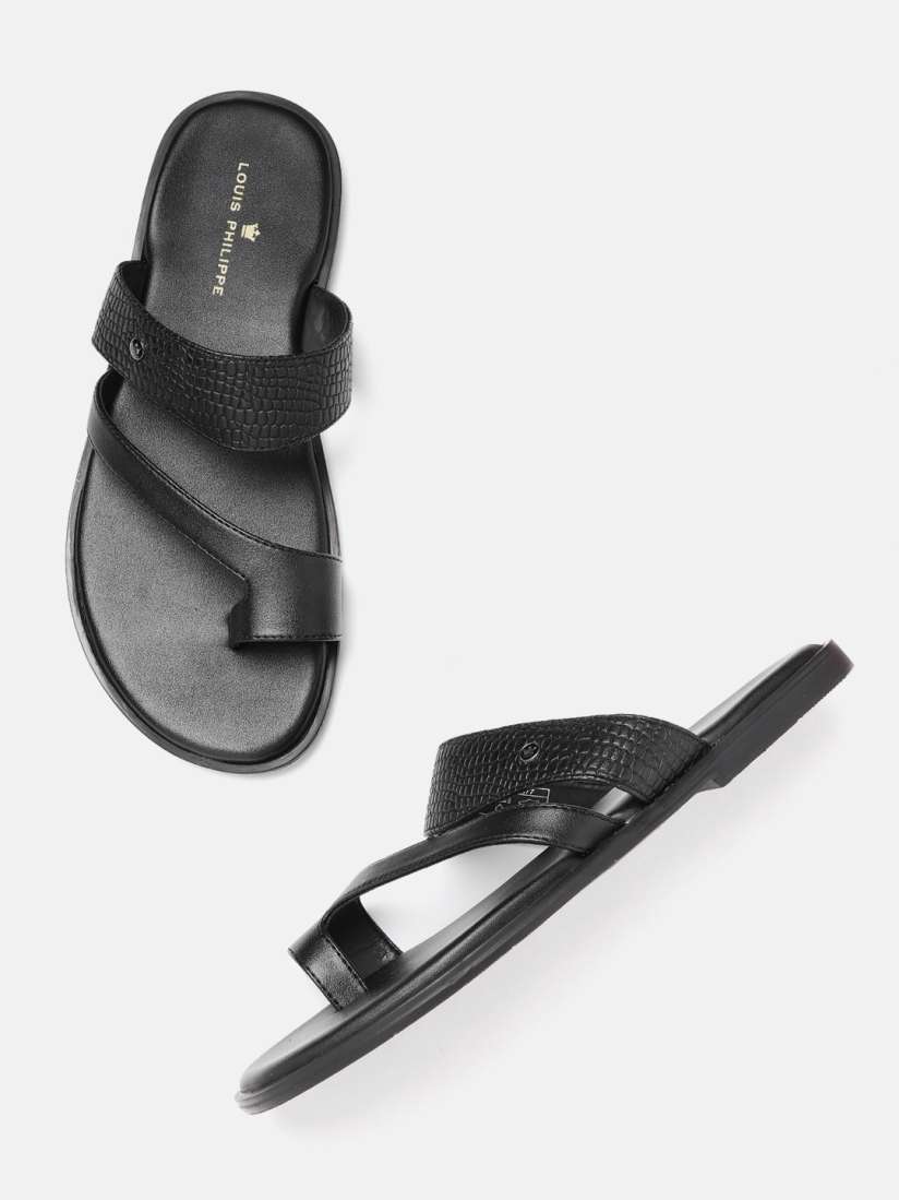 Buy Louis Philippe Men Black Crocs Textured Comfort Sandals Sandals for Men 16877440 Myntra