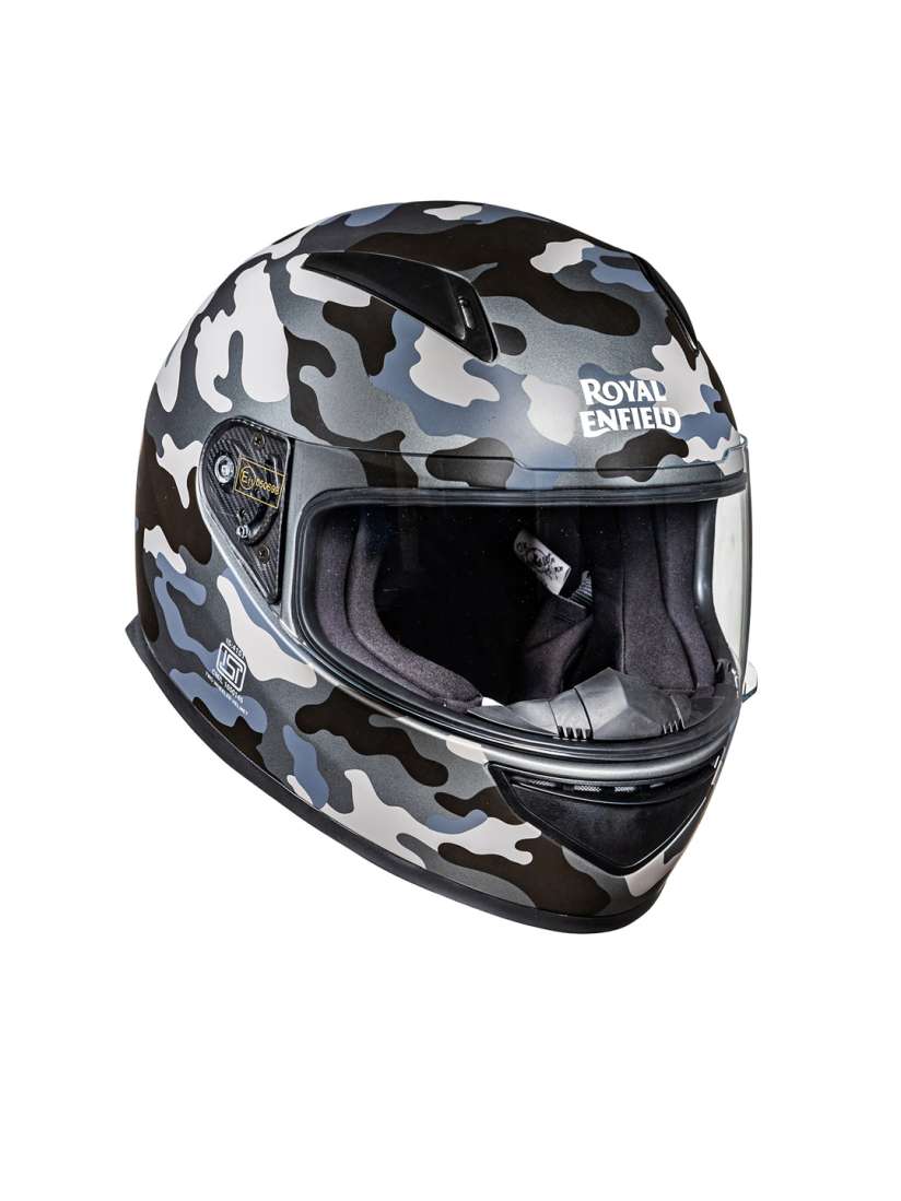 Buy Royal Enfield Charcoal Grey Street Prime Crackling Camo Full Face Helmet Helmets for Unisex 16883592 Myntra