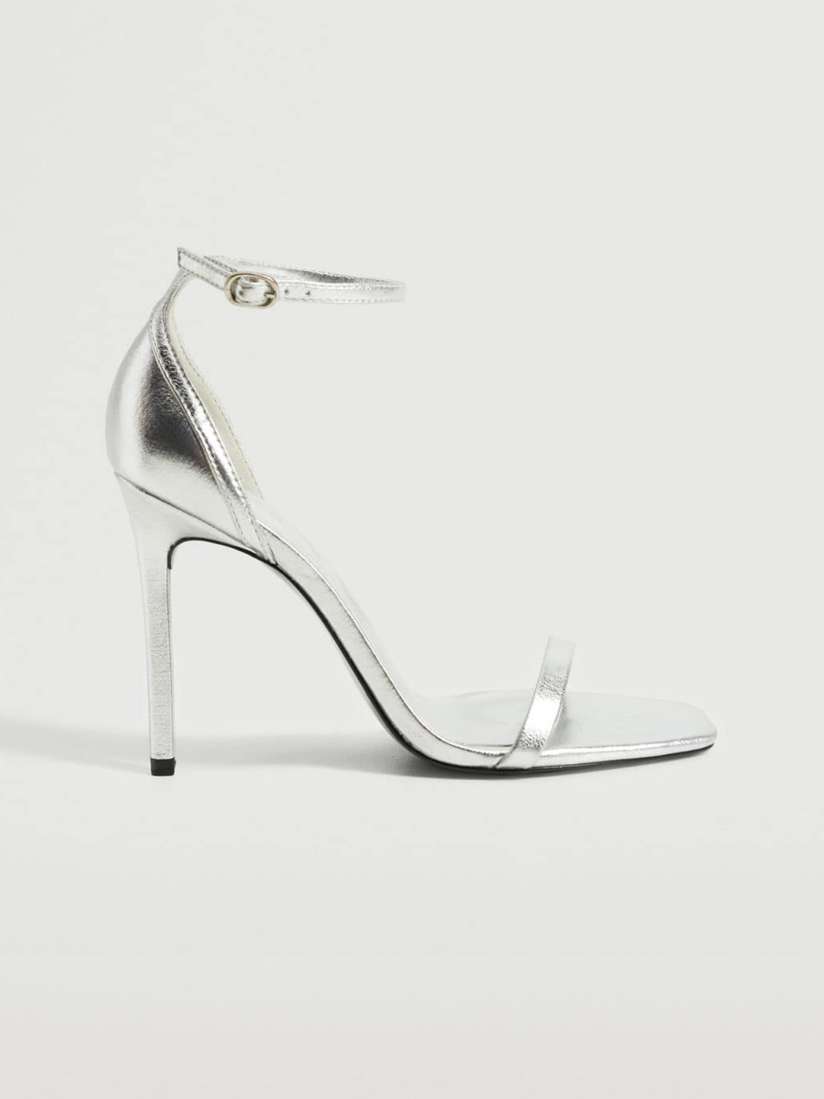 Buy MANGO Silver Toned Solid Stiletto Heels Heels for Women 16892578 Myntra