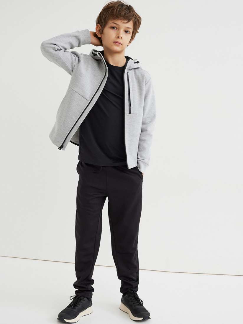Black track pants boys best sale