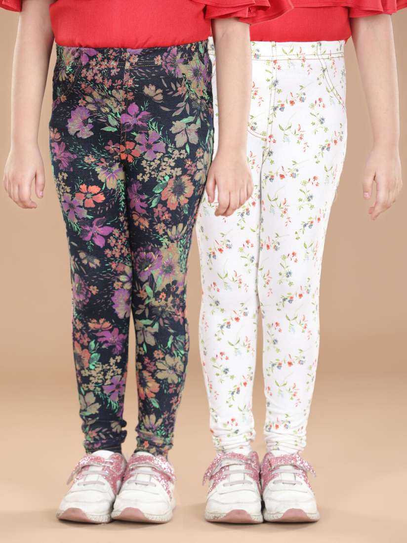 Printed jeggings myntra store