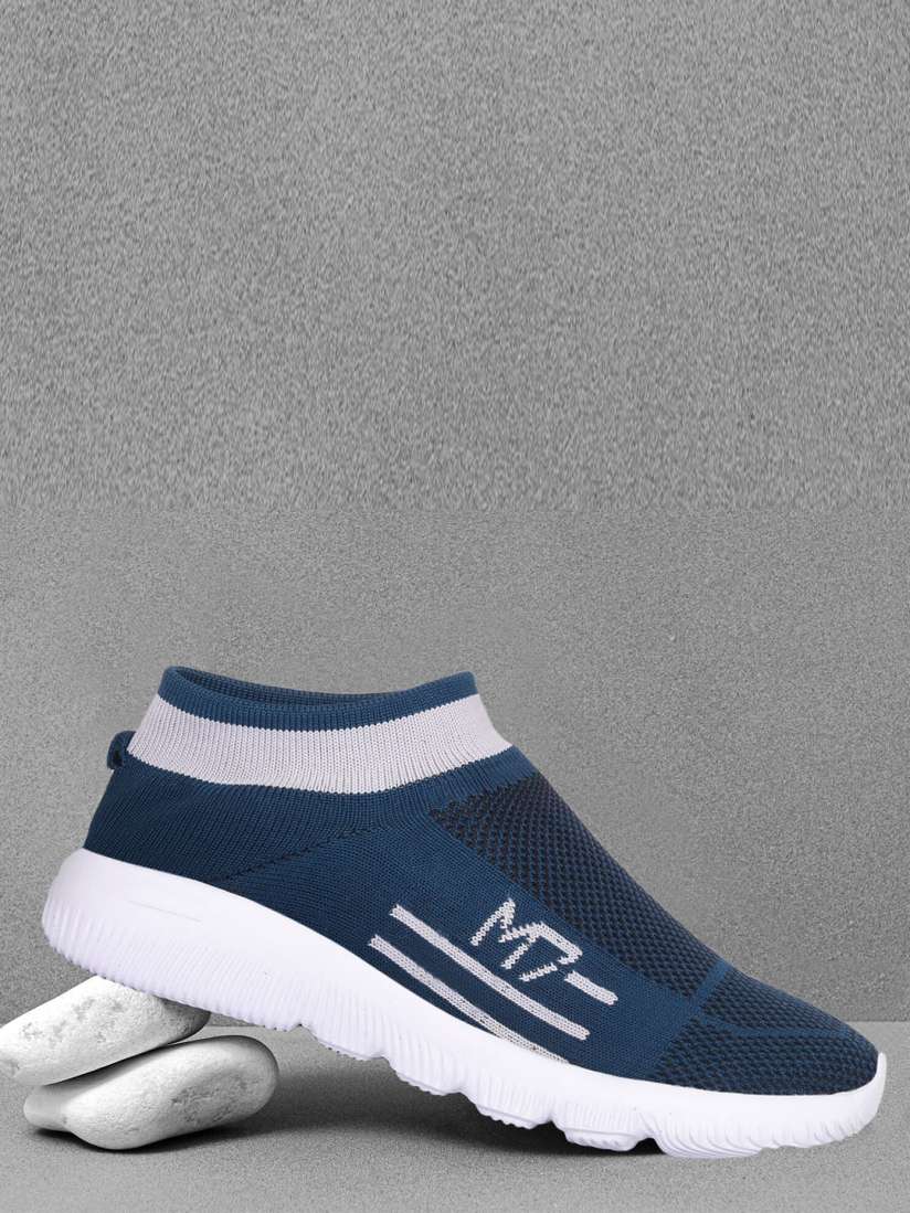 Buy M7 by Metronaut Men Blue Woven Design Slip On Sneakers Casual Shoes for Men 16907212 Myntra