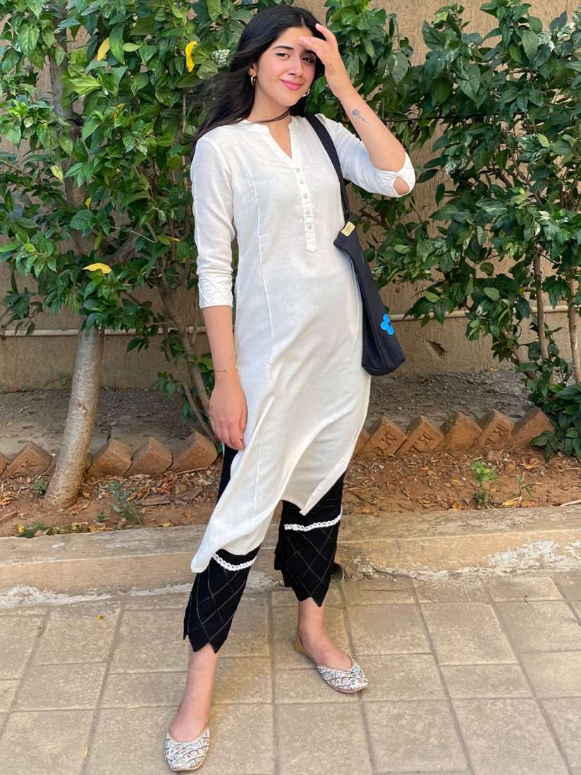 Side pocket kurta store
