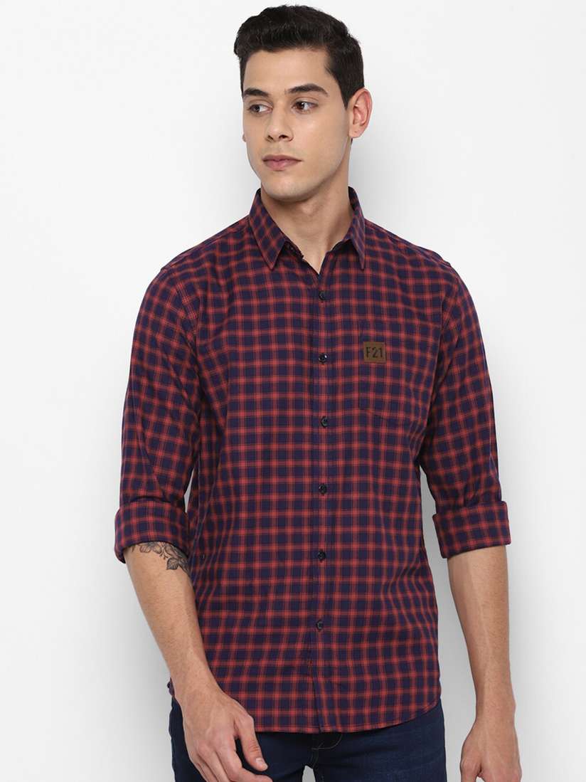 【DEARMINE】Maroon Check Shirt Burgundy Plaid Shirt – Dead. Than. Cool.
