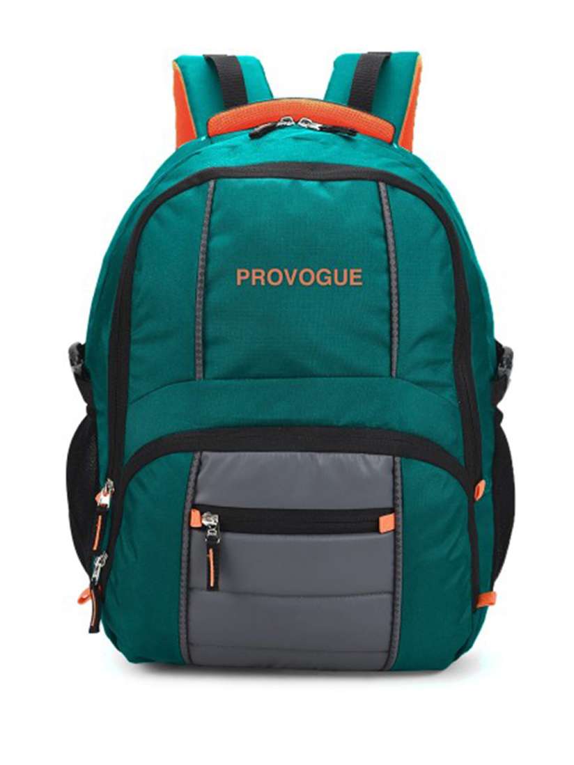 Buy Provogue Unisex Sea Green Orange Brand Logo Backpack with Reflective Strip Backpacks for Unisex 16911124 Myntra