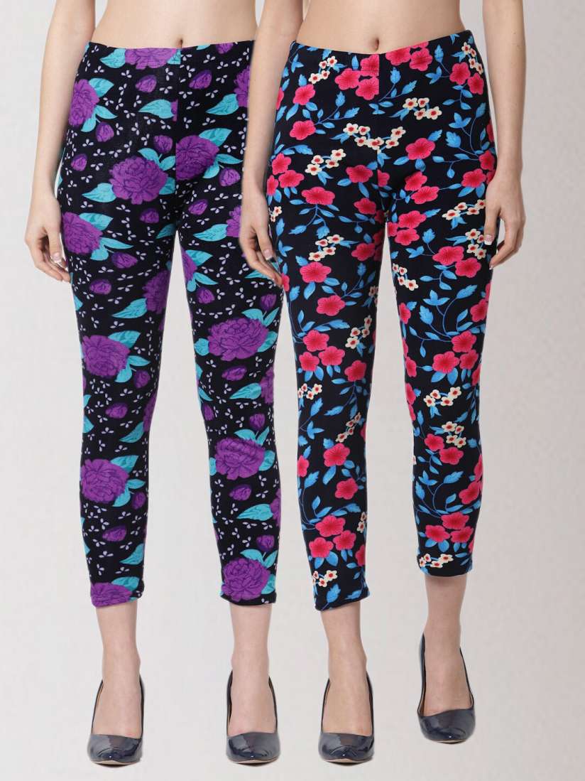 Printed jeggings myntra shop