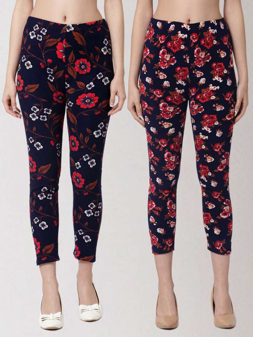 Printed jeggings myntra cheap