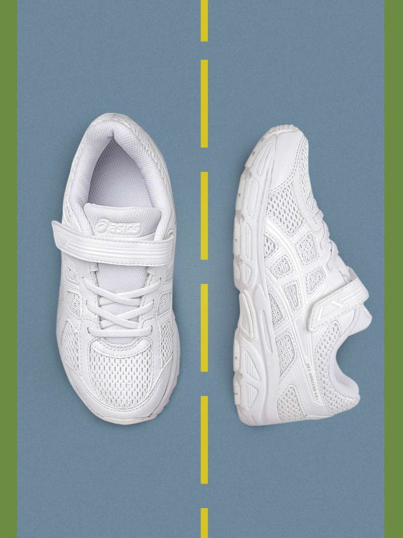 Buy ASICS Kids White Contend 4B VEL Solid Sneakers Casual Shoes for Unisex Kids 16923820 Myntra