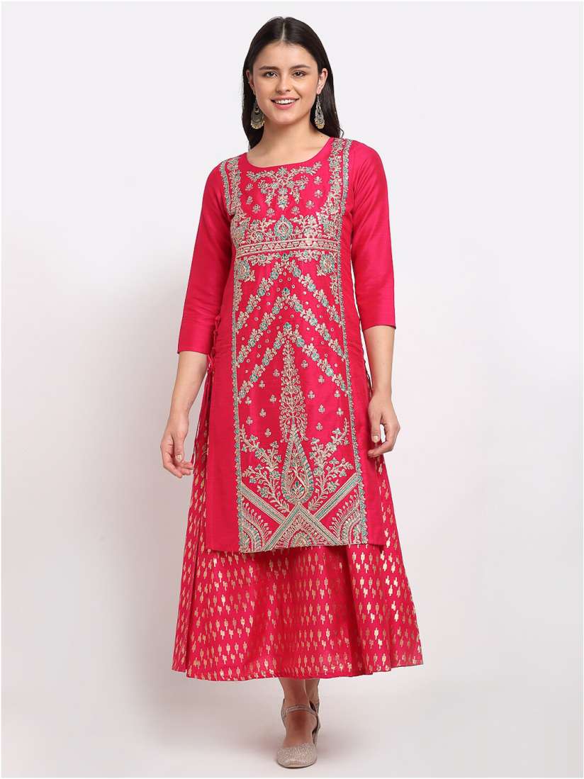 Buy Lovely Lady Magenta Maxi Dress Dresses for Women 16925796 Myntra