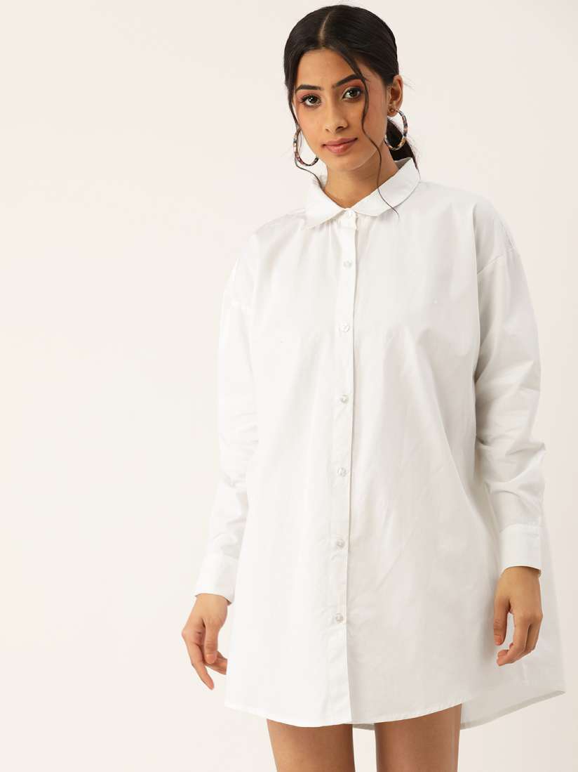 White button down dress forever 21 on sale
