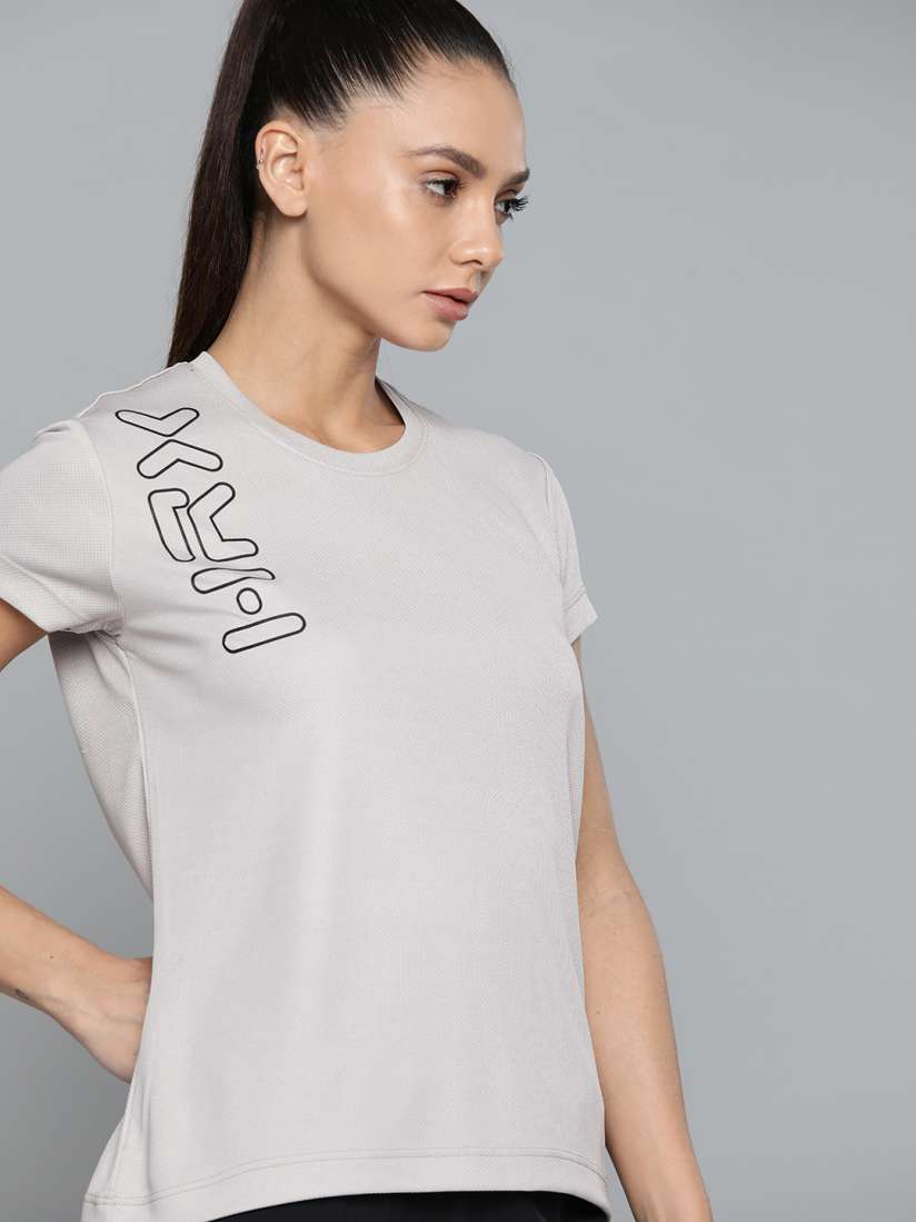 Buy HRX By Hrithik Roshan Running Women Wet Weather Rapid Dry Brand Carrier T shirt Tshirts for Women 16938134 Myntra