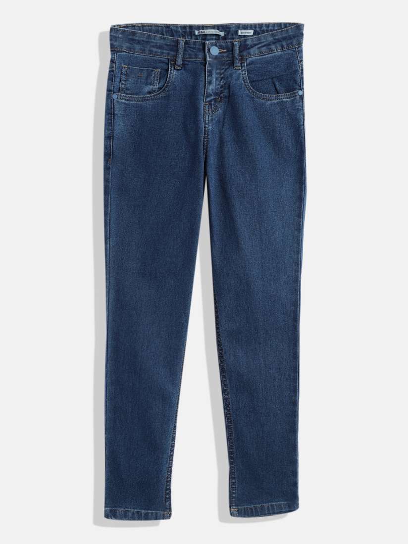 Buy M H Juniors Girls Boyfriend Fit Clean Look Stretchable Jeans Jeans for Girls 16941550 Myntra