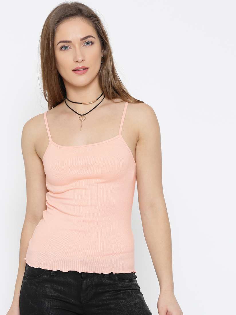 Buy FOREVER 21 Peach Coloured Camisole 199906 Camisoles for Women 1694818 Myntra