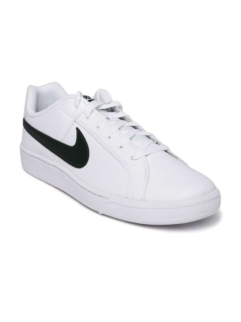 Nike men white solid court royale sneakers clearance