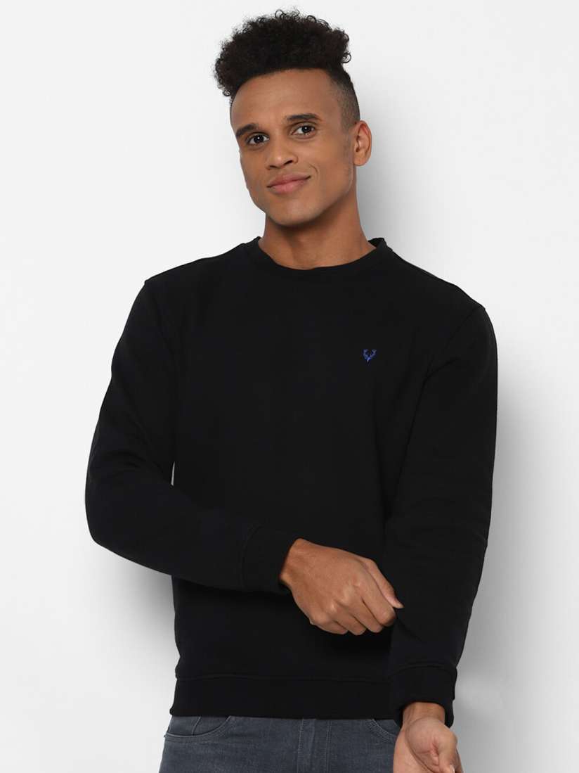 Allen solly black sweatshirt outlet