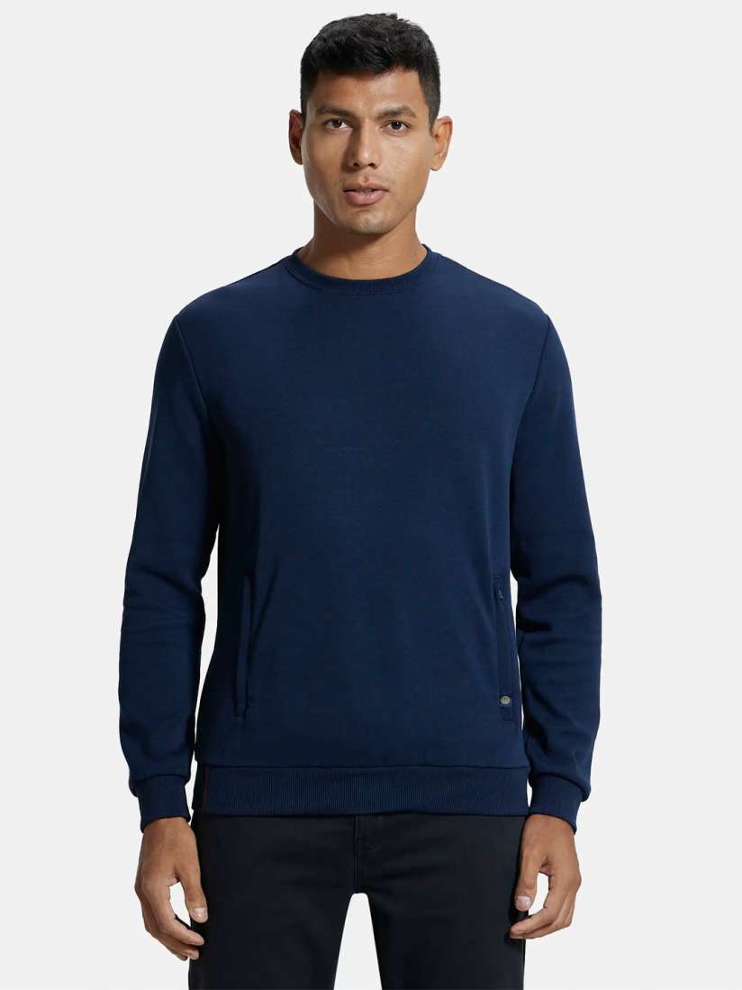 Buy Jockey Combed Cotton Rich Plated Sweatshirt with Zipper Pockets IM11 Sweatshirts for Men 16955704 Myntra
