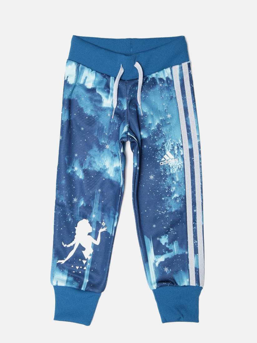 Buy ADIDAS Disney Frozen Girls Blue Printed LK DYQ ELSA Track Pants Track Pants for Girls 1695936 Myntra