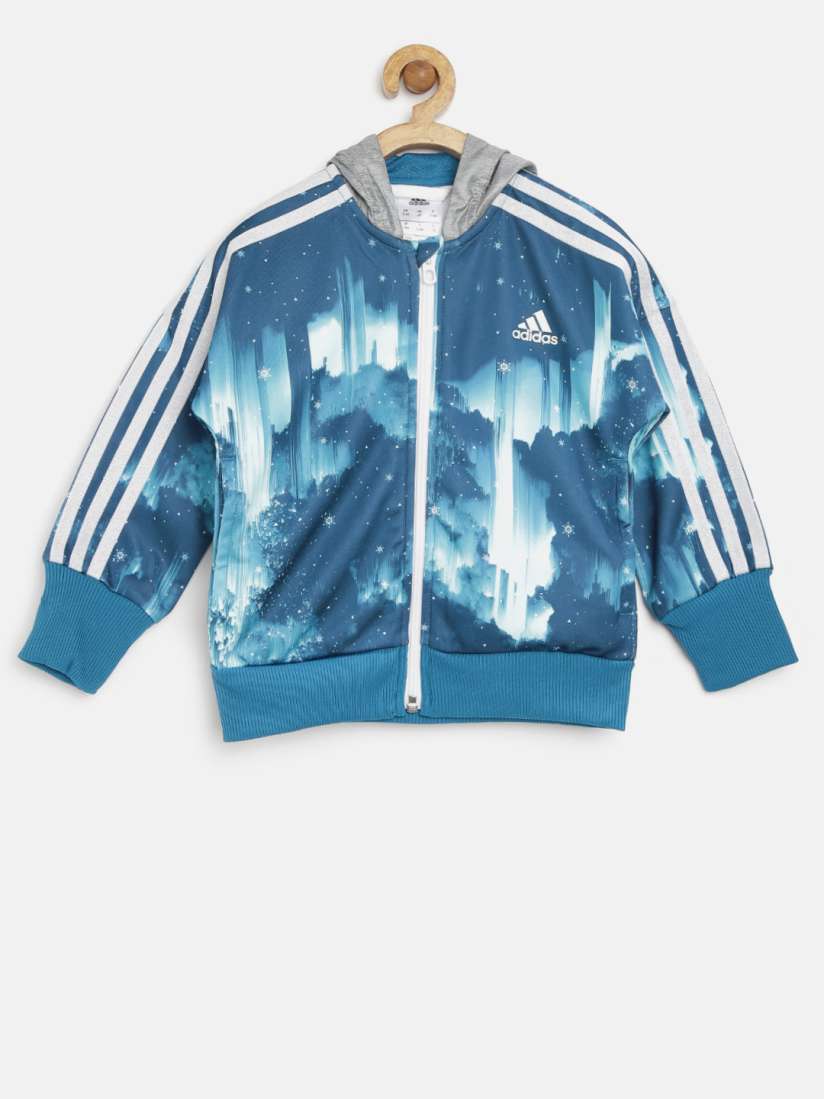 Girls blue adidas jacket outlet