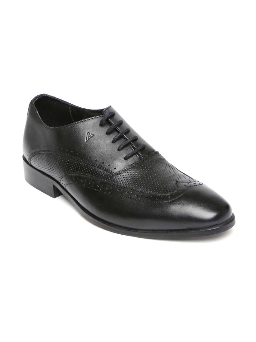 Buy Van Heusen Men Black Leather Formal Brogues Formal Shoes for Men 1696625 Myntra