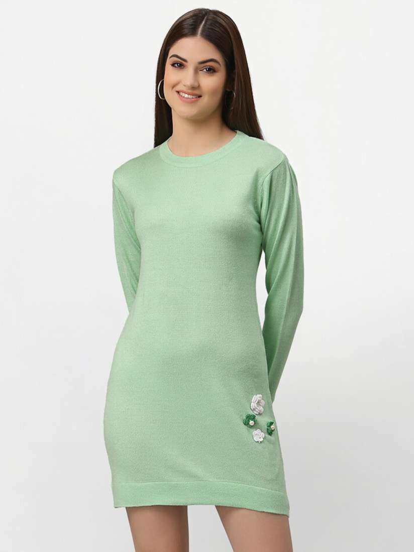 Lime green sweater dress new arrivals
