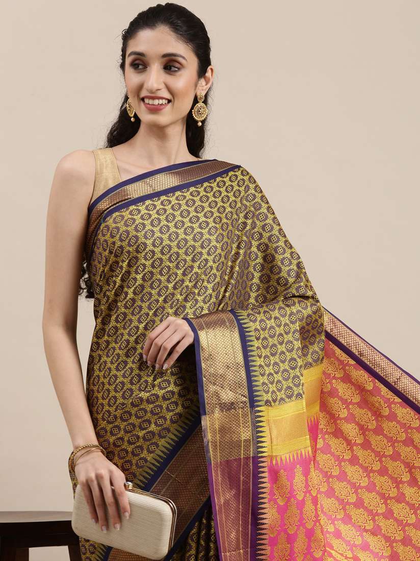 Cotton silk saree on myntra sales