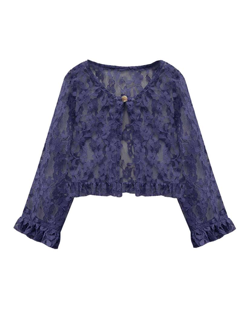 Girls navy shrug hotsell