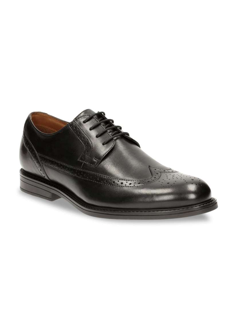 Buy Clarks Men Black Leather Brogues Formal Shoes for Men 1698515 Myntra