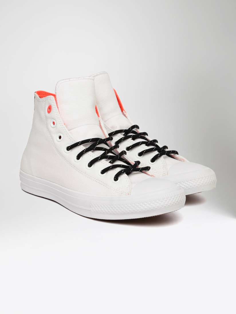 Buy Converse White Solid Chuck Taylor All Star II Shield Canvas High Top Sneakers Casual Shoes for Women 1698899 Myntra