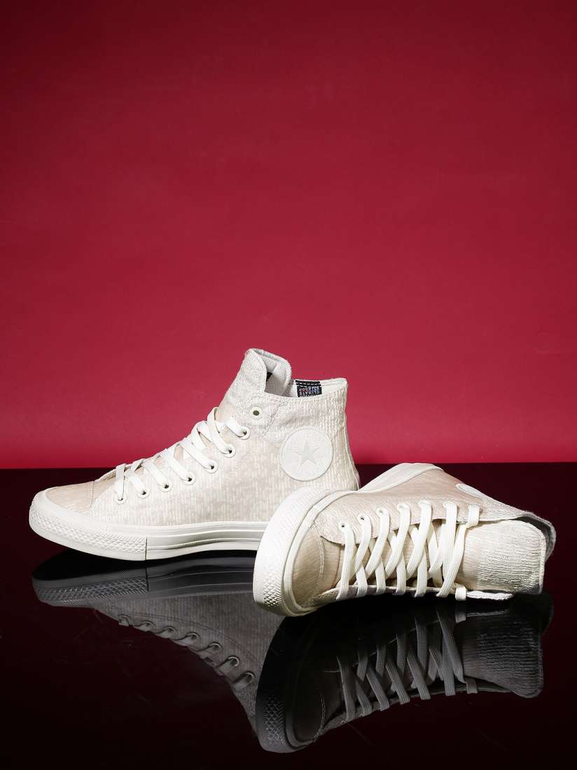 Buy Converse Men Beige Chuck Taylor All Star II Rubber High Top Sneakers Casual Shoes for Men 1698902 Myntra