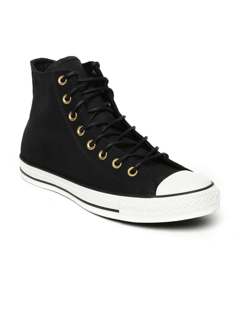 Buy Converse Men Black Solid High tops Sneakers Casual Shoes for Men 1698905 Myntra