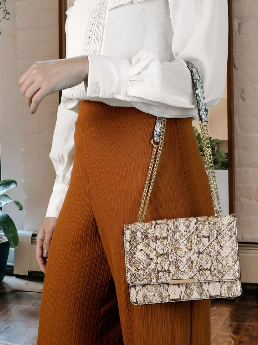 Accessorize snake print bag shop