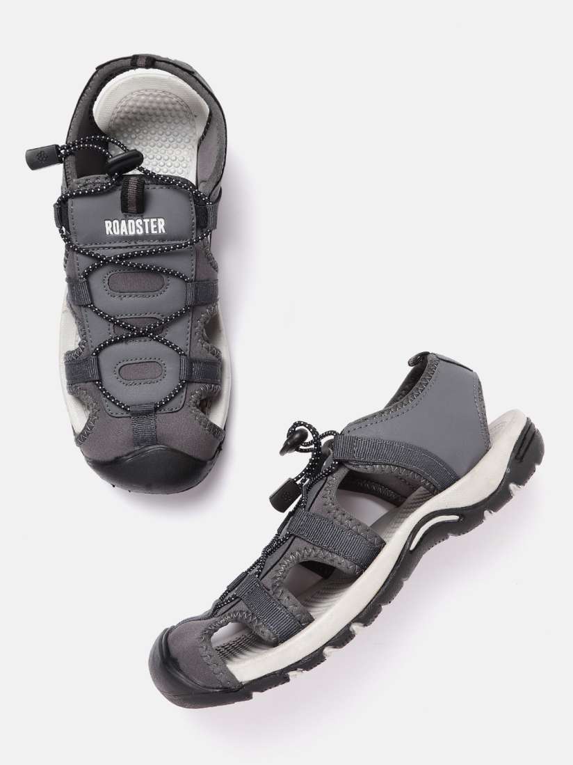Buy Roadster Men Grey Solid Sports Sandals Sandals for Men 16994016 Myntra