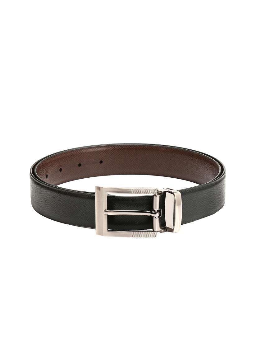 Buy Pacific Gold Men Black Brown Reversible Belt Belts for Men 1699900 Myntra