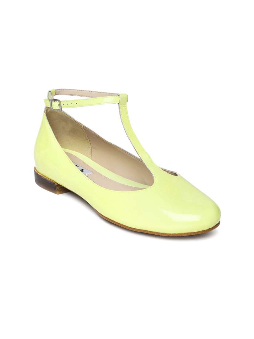 Clarks flats yellow online